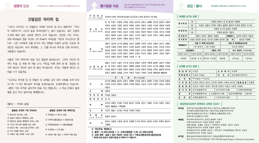 봉일천교회 / 주보