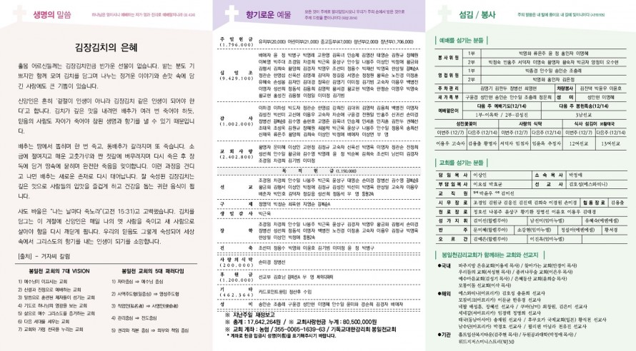 봉일천교회 / 주보