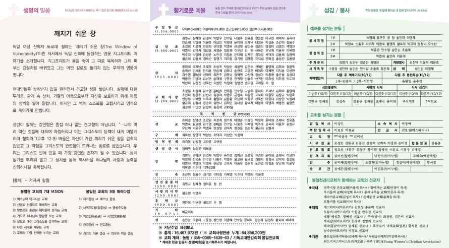 봉일천교회 / 주보